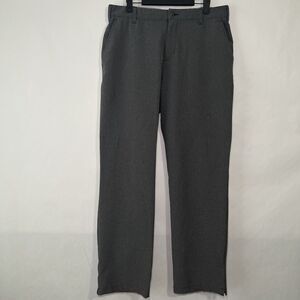 Adidas Golf Pants Mens Size 34x32 Gray Performance Stretch Grip Waistband EUC